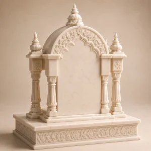 24 Inch Hand Carved Makrana Marble Home Temple thumbnail