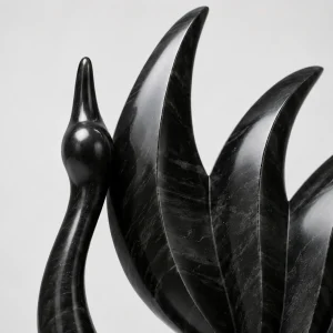 Elegant Makrana Marble Swan Sculpture for Premium Spaces thumbnail