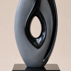 Makrana Black Marble Abstract Sculpture for Modern Decor thumbnail