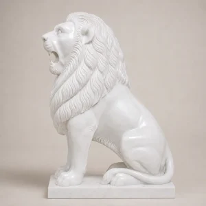 Makrana Marble Lion Statue thumbnail