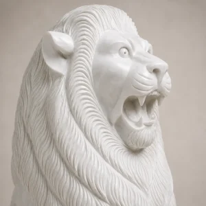 Makrana Marble Lion Statue thumbnail