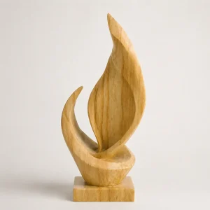 Hand Polished Makrana Marble Abstract Sculpture for Luxury Decor thumbnail
