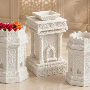 Marble Tulsi Pot Collection