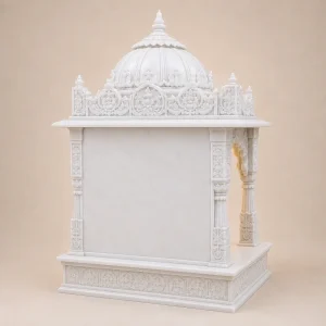Hand Carved Makrana Marble Home Temple for Pooja Room thumbnail