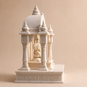 24 Inch Hand Carved Makrana Marble Home Temple thumbnail