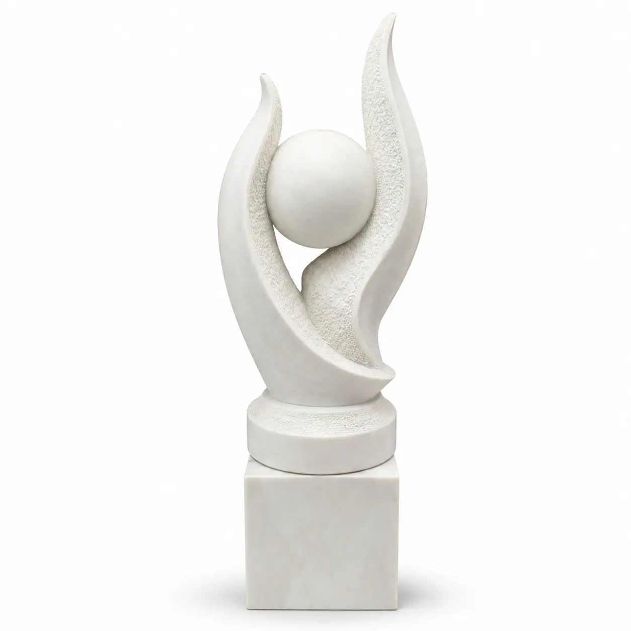Abstract Harmony Makrana Marble Sculpture