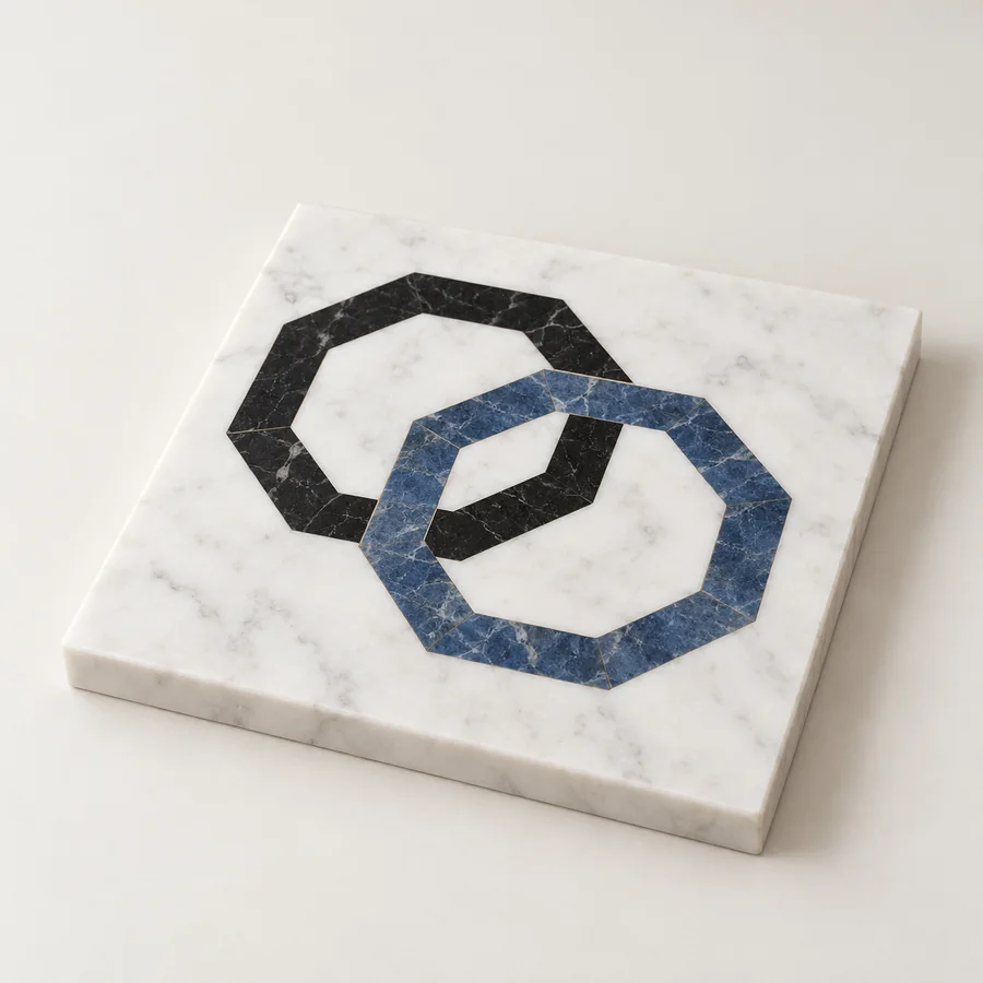 Linked Octagon Inlay Marble Insert