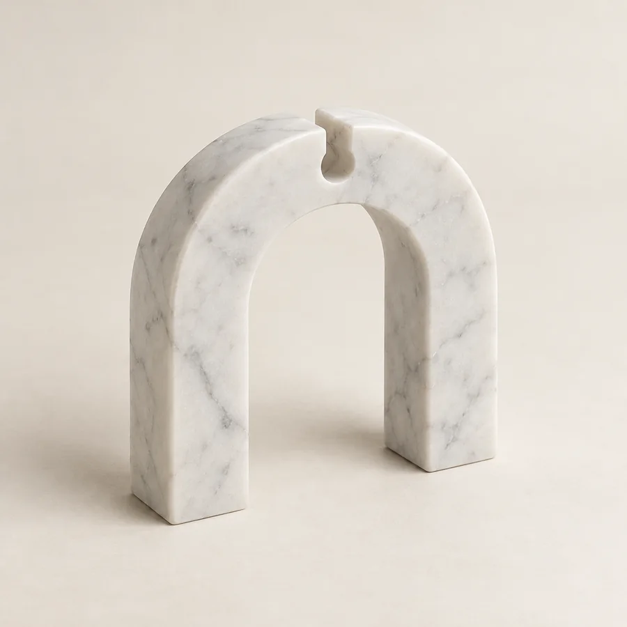 Marble Bell Display Arch