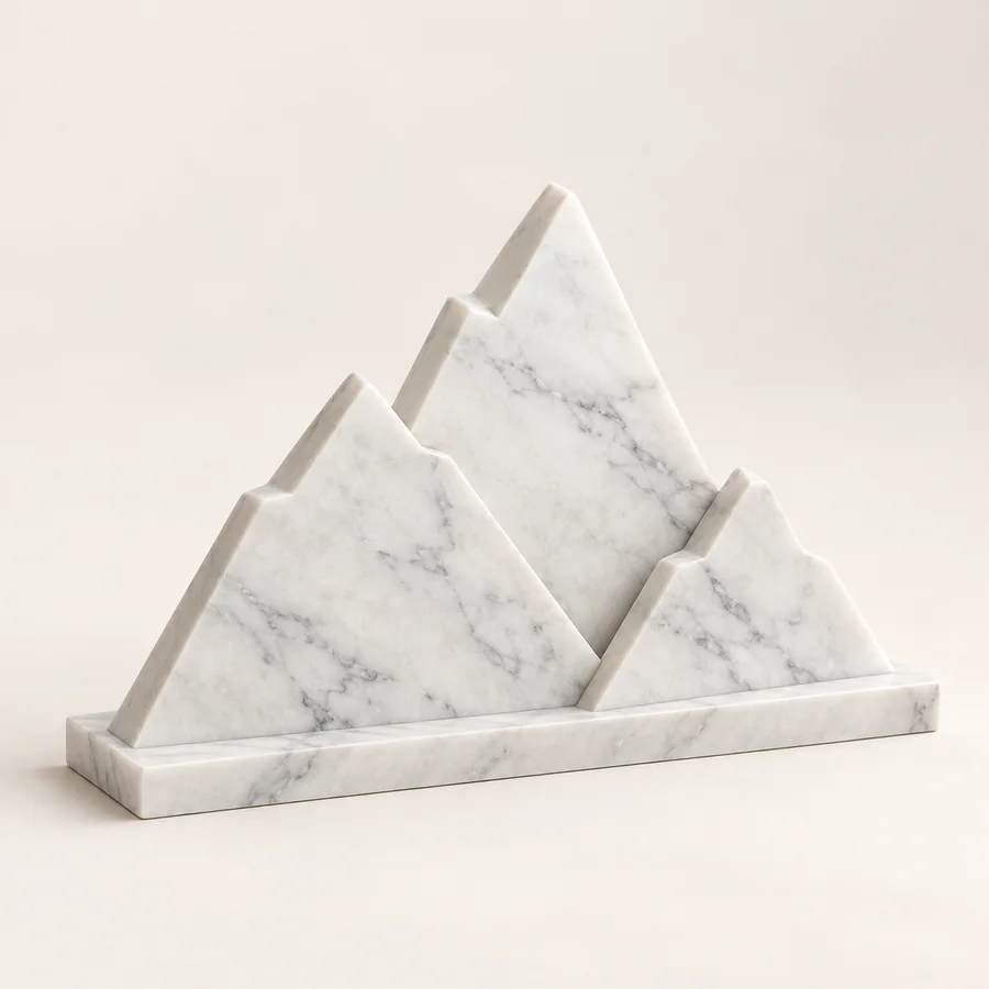 Marble Layered Mountain Object