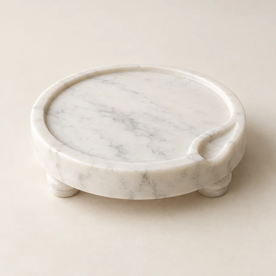 Marble Panchpatra Display Stand