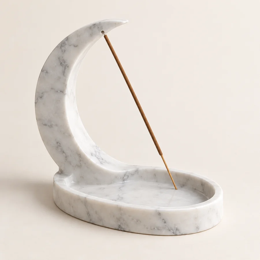 Moon Arch Marble Incense Holder
