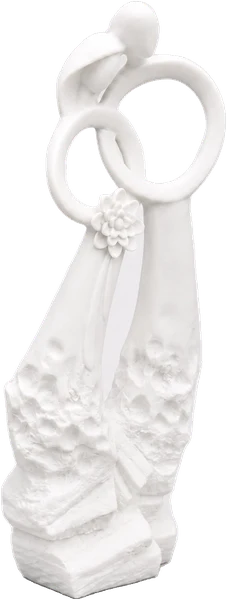 Hand Carved Makrana Marble Couple Statue for Home Decor & Gifts