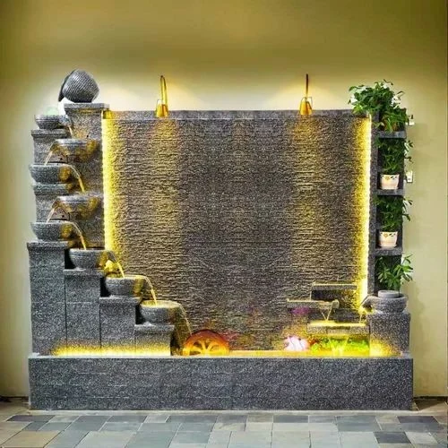 Indoor Stone Fountain with Square Basin