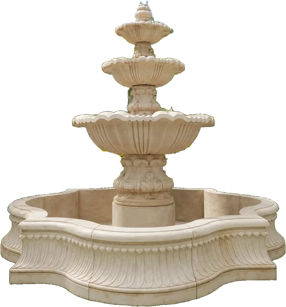 Marble Three Tier Garden Fountain