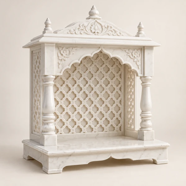 Trellis Back Makrana Marble Mandir