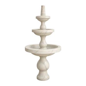 Three-Tier Round Bowl Marble Fountain